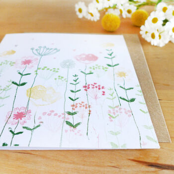 Set Of Four Meadow Notecards, 3 of 5