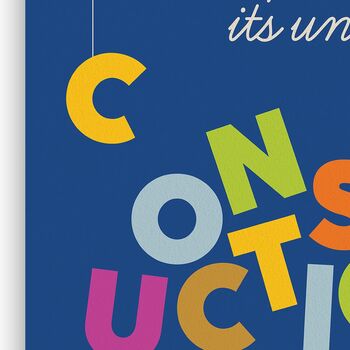 Messy Construction, Kids Room Print, 3 of 3