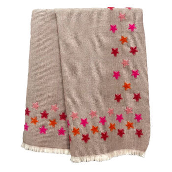 Herringbone Star Pattern Supersoft Scarf, 6 of 10