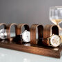 Luxury Walnut Quint Watch Stand Display Personalised, thumbnail 1 of 4