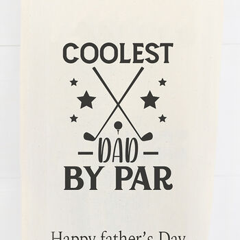 Personalised Golf Fathers Day Bottle Bag, 2 of 2