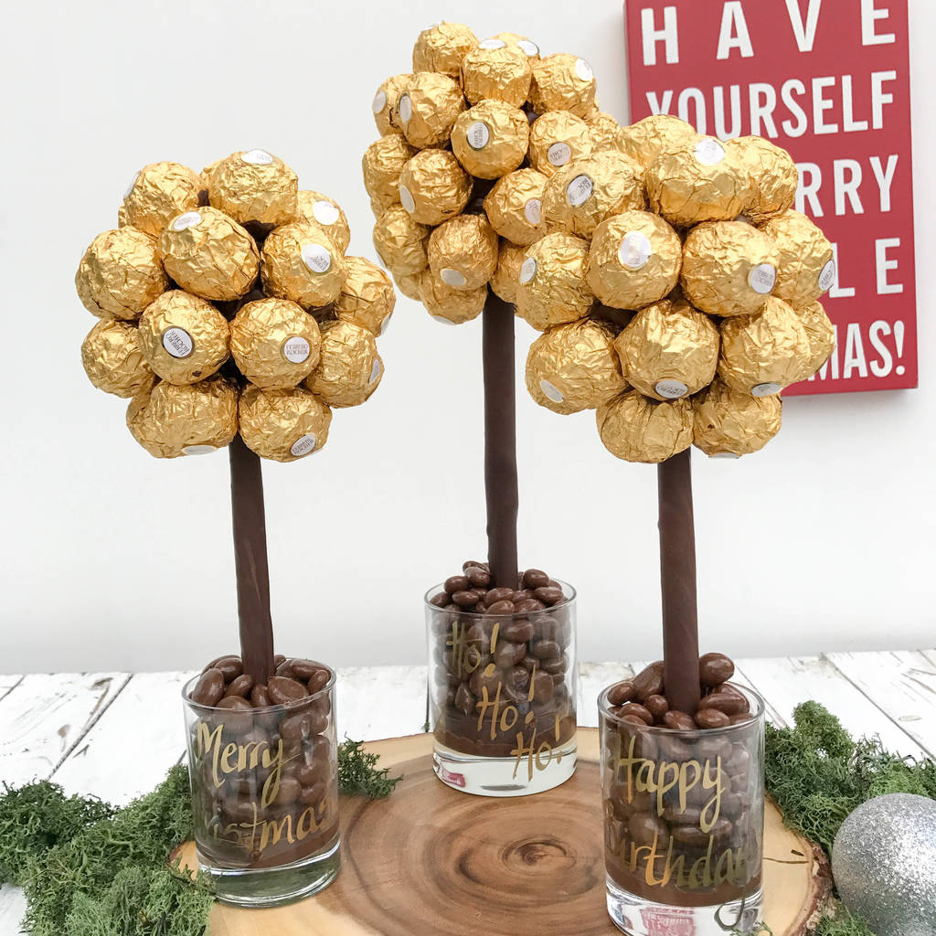 personalised ferrero rocher® sweet tree by sweet trees