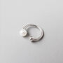 Sterling Silver Single Pearl Ear Cuff, thumbnail 1 of 4