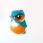 Needle Felted Kingfisher Christmas Decoration, thumbnail 2 of 9