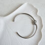 Double Knot Bangle Silver, thumbnail 2 of 6