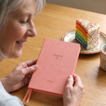 Chapter 70 Personalised 70th Birthday Notebook, 8 of 12