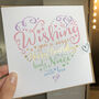 Heart And Soul Rainbow Niece Birthday Card, thumbnail 2 of 2
