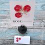 Pack 12 Red Rose Original Personalised RSVP Wedding Stationery, thumbnail 5 of 6