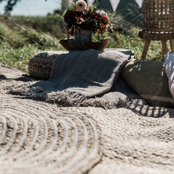 Round Braided Jute Rug, 2 of 2