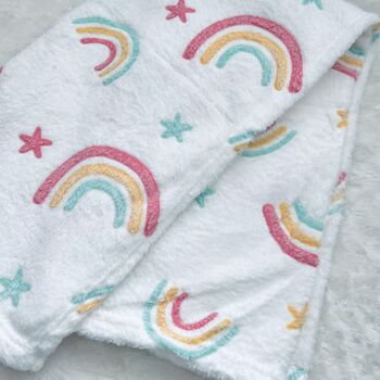 Rainbow Baby Blanket | New Baby Gift, 2 of 3