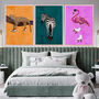 Set Of Three Custom Colour Prints Animals Wearing Shoes, thumbnail 8 of 10