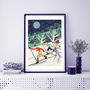 Skiers Nordic Style Print, thumbnail 1 of 2