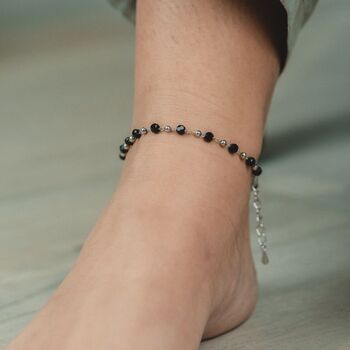 Asian Bead Chain Nazaria Payal Emo Anklet, 3 of 4