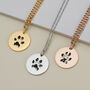 Custom Paw Print Necklace, thumbnail 3 of 10