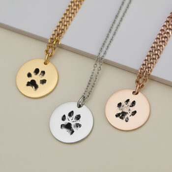 Custom Paw Print Necklace, 3 of 10