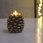 Gold Pine Cone Candles, thumbnail 1 of 3