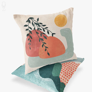 Set Of Two Abstract And Mountain Cushions, 7 of 11