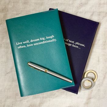 Personalised Leather Notebook, 2 of 4