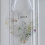 Personalised Wildflowers Frosted Earring Storage Hanger, thumbnail 2 of 7