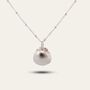 Dainty Silver Seashell Necklace, thumbnail 2 of 3