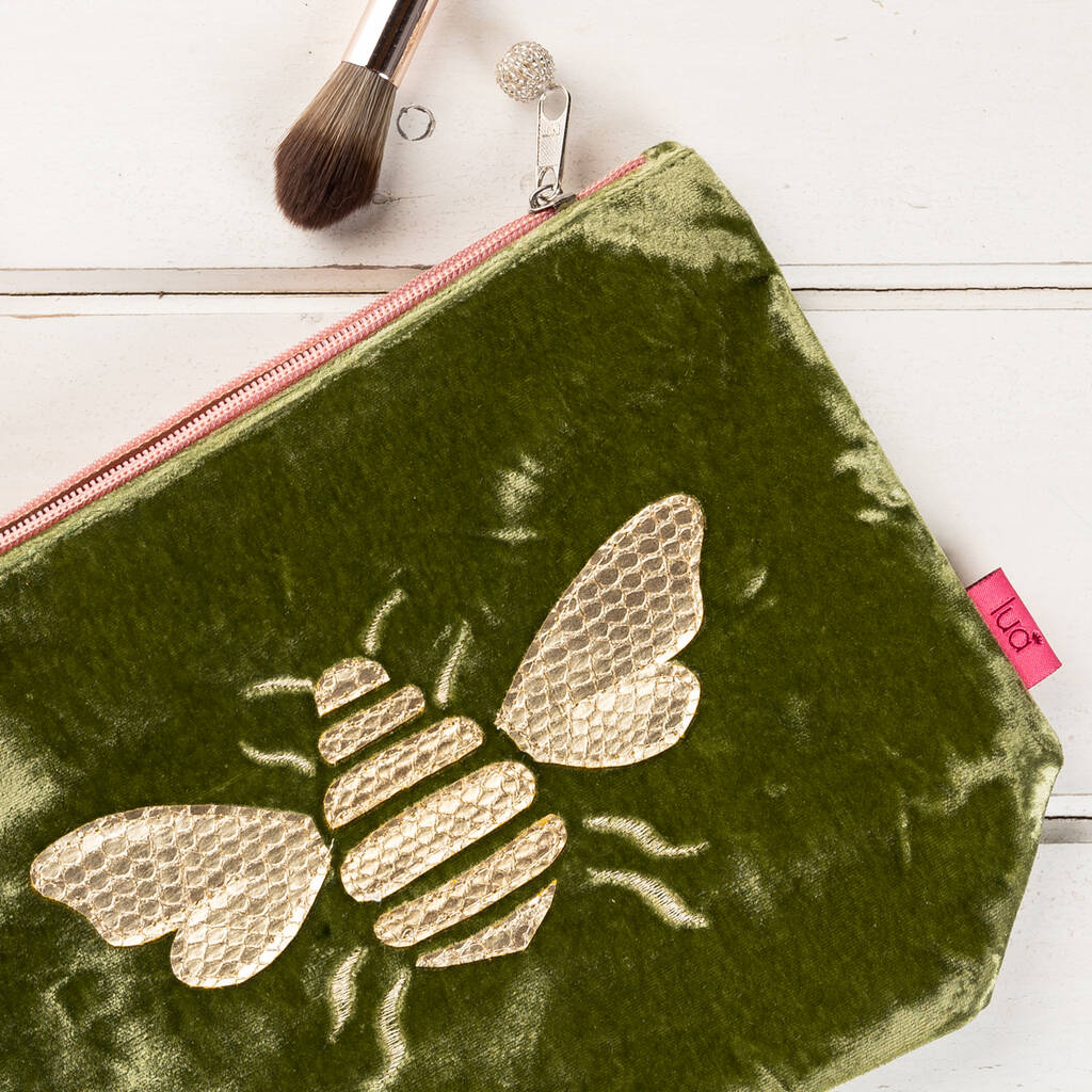 velvet bee make up bag