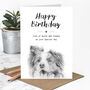 Border Collie Birthday Card, thumbnail 1 of 5