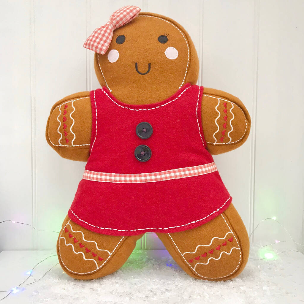 Christmas Gingerbread Man Cushion By Pink Pineapple Home & Gifts ...