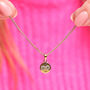 Gold Plated Cubic Zirconia Infinity Necklace, thumbnail 1 of 3