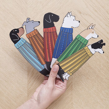 Border Collie Dog Bookmark Personalised Option, 9 of 9