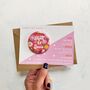 Colourful, Fun, Floral Alternative Wedding Save The Date Magnet, thumbnail 2 of 3