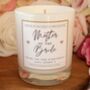 Mother Of The Bride Gift, Wedding Gift Candle, thumbnail 1 of 7