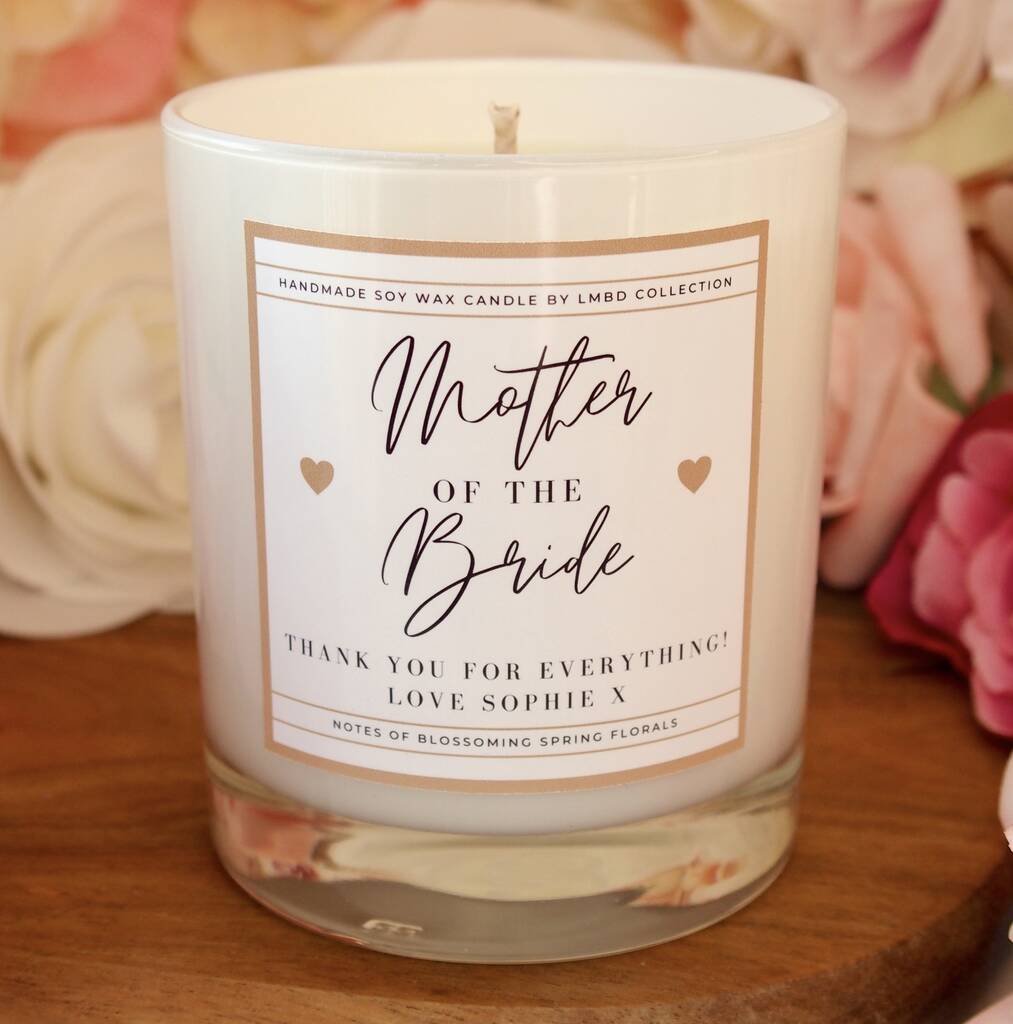 Mother of Bride Gift, Mother of Bride Candle, Gift From Bride