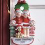Personalised Pyjama Family With Dog Hanging Decoration, thumbnail 1 of 4