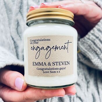 Personalised Engagement Scented Soy Candle, 2 of 7
