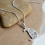 Sterling Silver Henna Moon Necklace, thumbnail 1 of 7