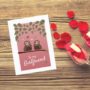 'To My Girlfriend' Valentines Day Card, 2 of 12