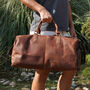 Leather Boot Gym Sports Bag, thumbnail 4 of 12