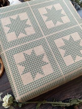 Star Patchwork 'Little Women' Paper Fibre Wrapping Paper, 7 of 12