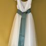 Satin And Tulle Flower Girl Dress Child 30+ Colours, thumbnail 4 of 7