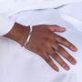 Sterling Silver Womens Thick Heavy 66mm Torque Bangle, thumbnail 1 of 5