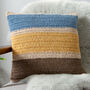 Rainbow Stripe Cushion Crochet Kit, thumbnail 4 of 12