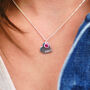 Personalised Heart And Birthstone Necklace, thumbnail 5 of 9