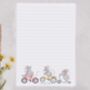 A5 Letter Writing Paper And Envelopes, Pink Mice Design, thumbnail 2 of 7