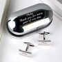 Personalised Cufflinks And Box Set, thumbnail 4 of 10
