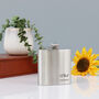 Personalised Stainless Steel Wedding Hip Flask, thumbnail 3 of 5