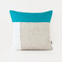 Geometric Handmade Linen Pillowcase Scandinavian Style, thumbnail 6 of 12