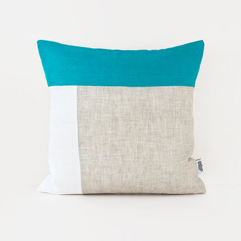 Geometric Handmade Linen Pillowcase Scandinavian Style, 6 of 12