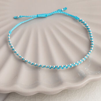 Sterling Silver Double Ball Friendship Bracelet, 6 of 12