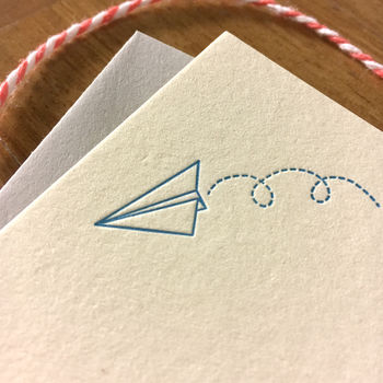 'Origami Airplane' Notelets 10 Pack, 3 of 3