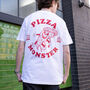 Pizza Monster Men's Back Print T Shirt, thumbnail 3 of 5